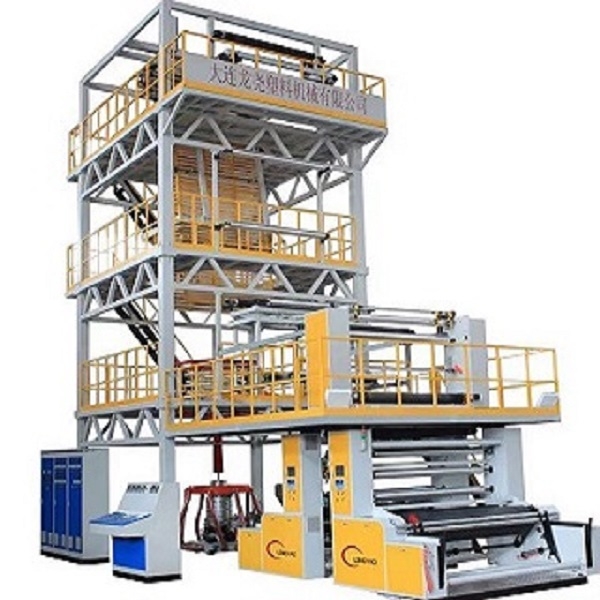 Three layer coextrusion film blowing machine